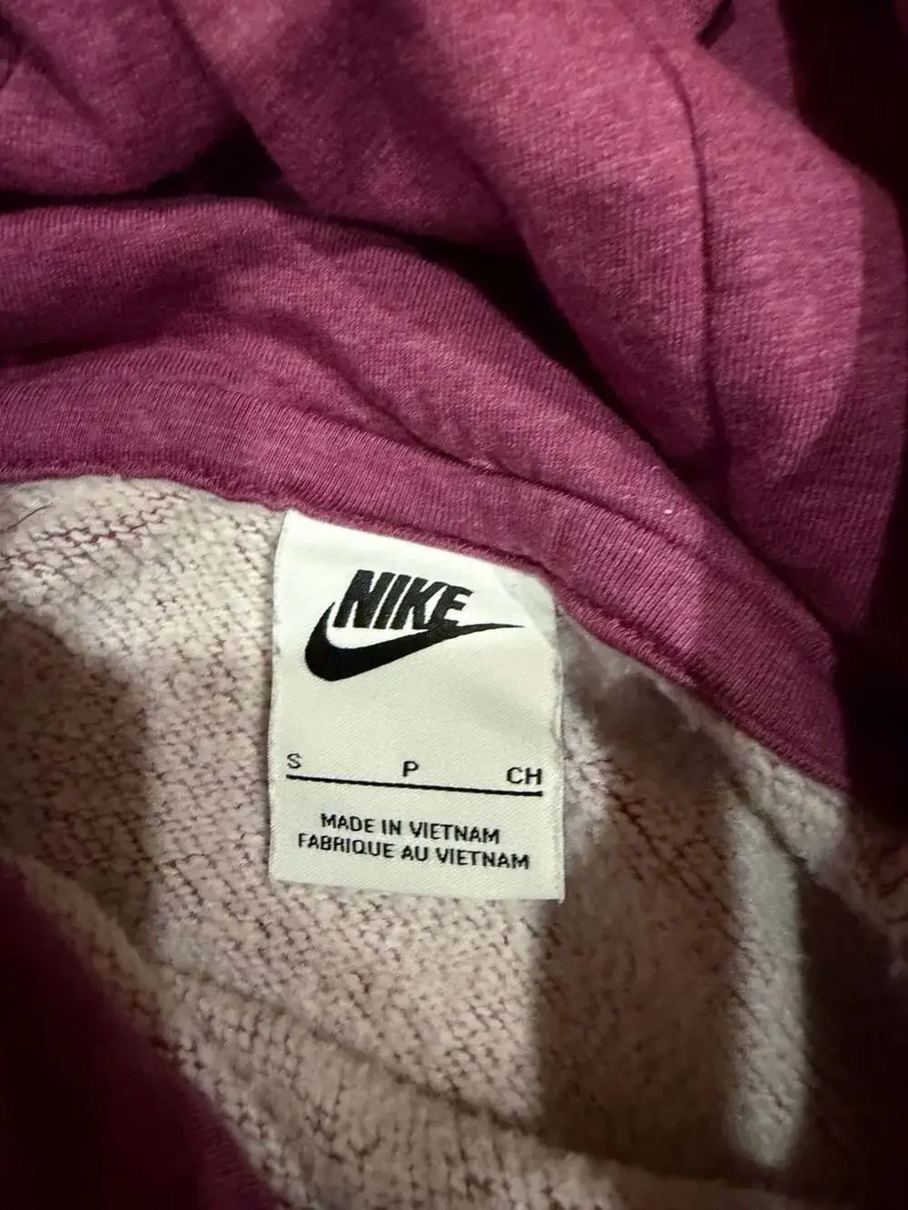 Nike Women's Purple Heathered Pullover Hoodie Sweatshirt Small
